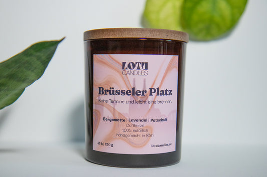 Brüsslerplatz LOTU Candle | Bergamotte | Lavendel | Patschuli