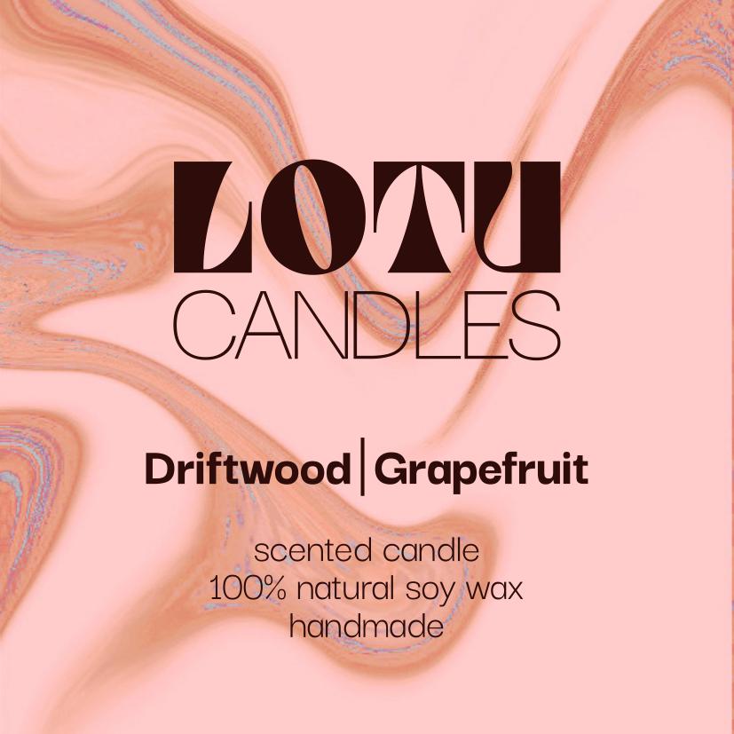 Driftwood & Grapefruit | LOTU Candle